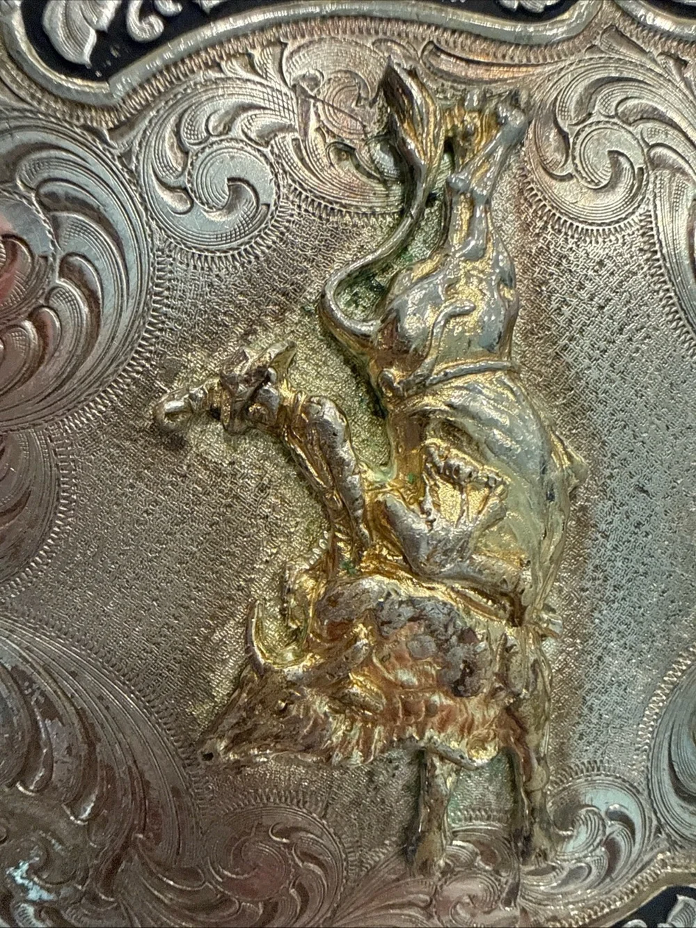 Montana Silversmiths Western Belt Buckle Bull Rider